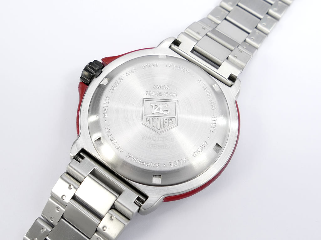 TAG Heuer Formula 1 WAC1113.BA0850 Arabic Red Dial F1 Quartz 41 mm Date