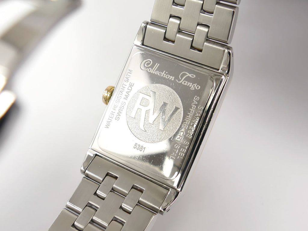Raymond Weil Tango 5381 stainless steel case back