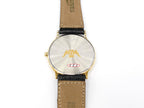 Longines La Grande Classique stainless steel case back with gold hourglass