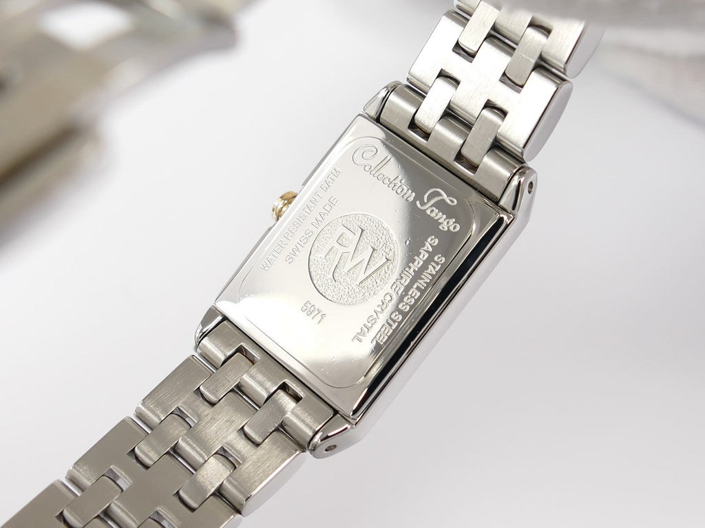 Raymond Weil Tango 5971 stainless steel case back