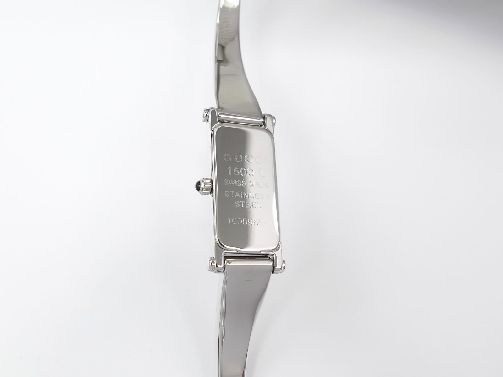 Gucci 1500L Stainless Steel case back