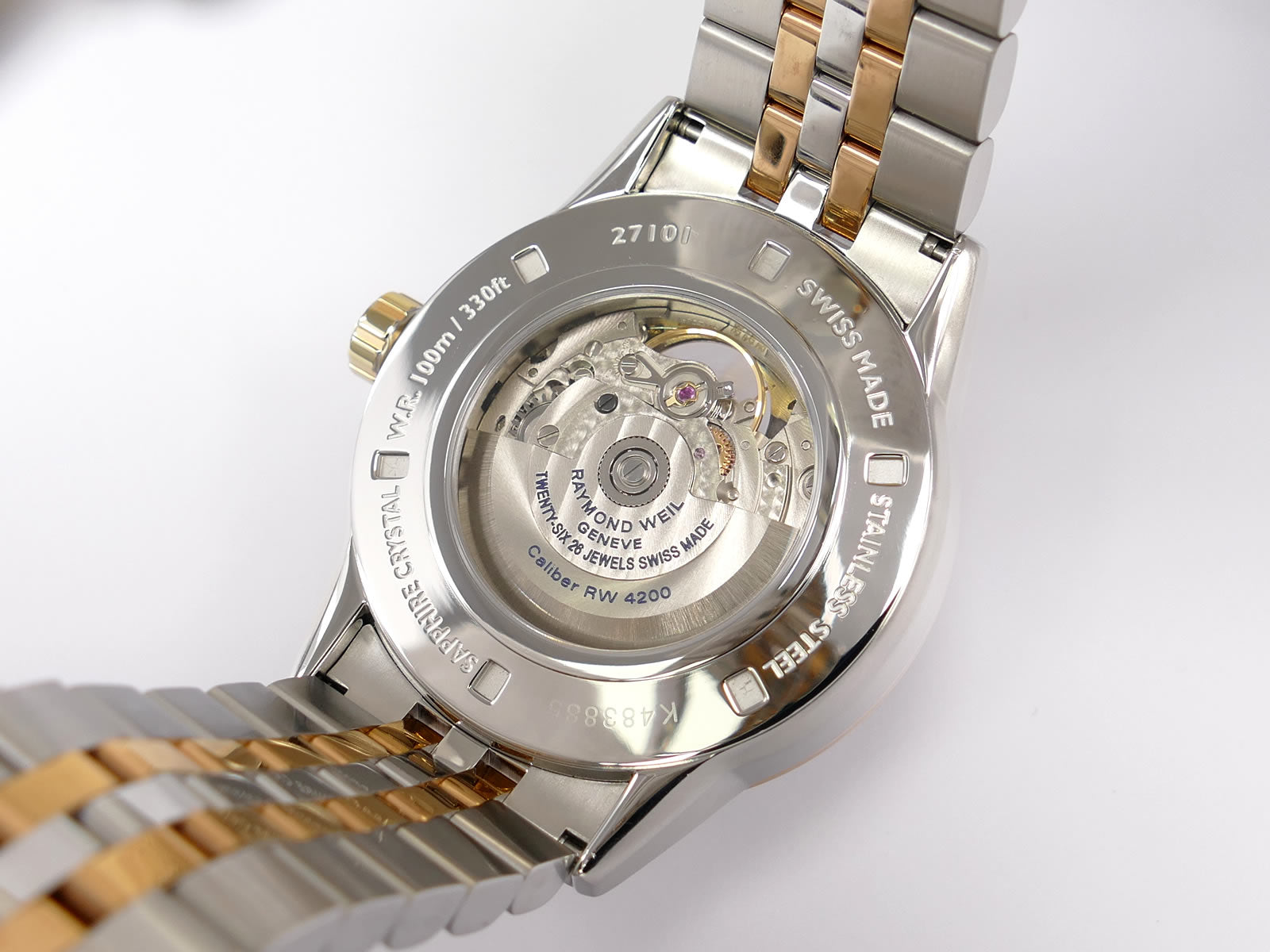 Raymond Weil Freelancer 27101 exhibition case back