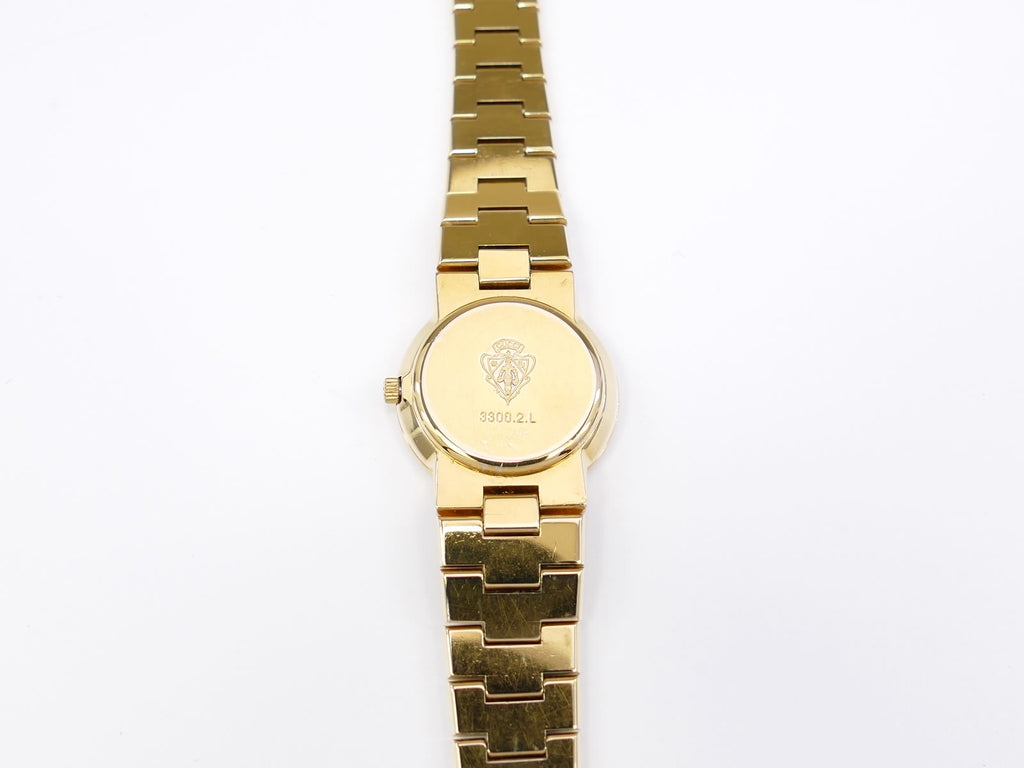 Gucci 3300L 18k Gold Plated case back
