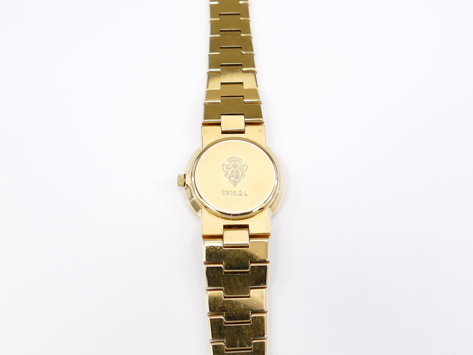 Gucci 3300L 18k Gold Plated case back