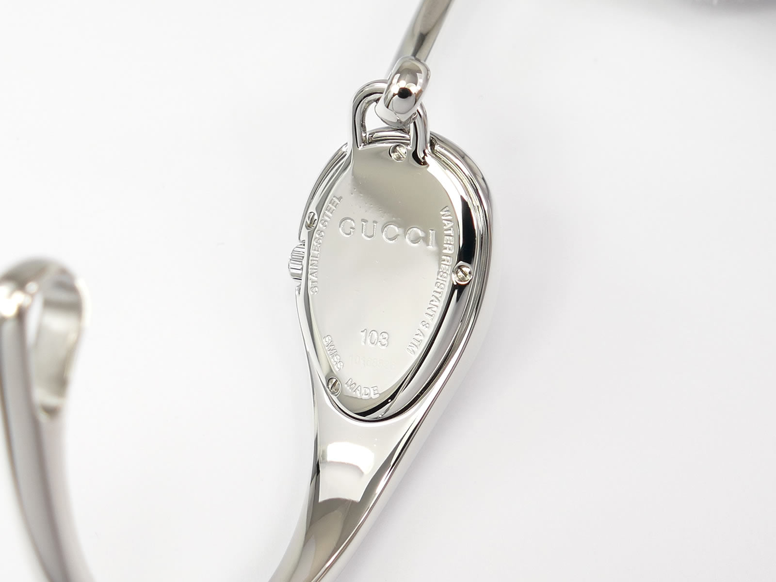 Gucci Horsebit 103 Stainless Steel case back