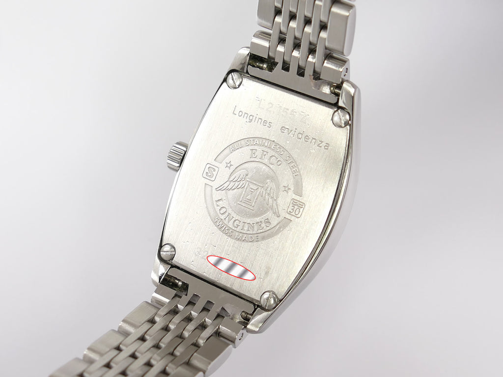 Longines Evidenza L2.155.4.71.6 stainless steel case back