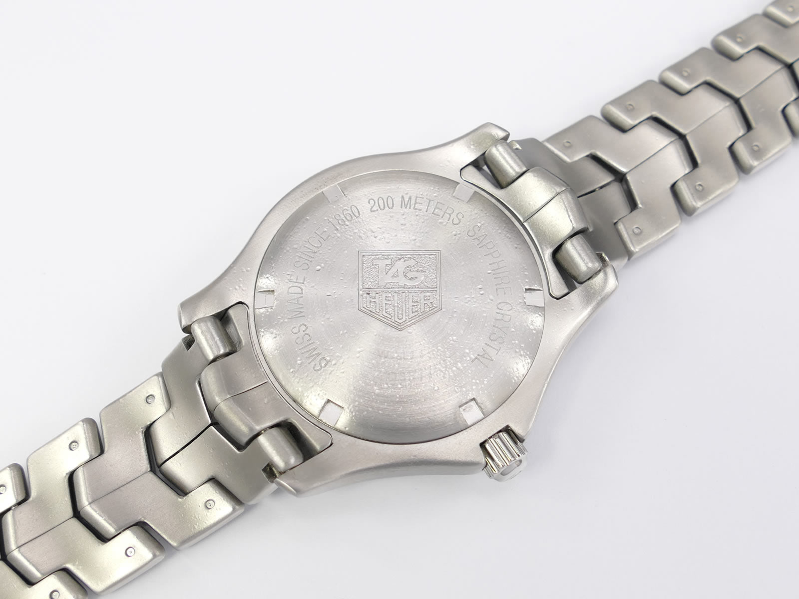 TAG Heuer Link WJ1111 stainless steel screw down case back