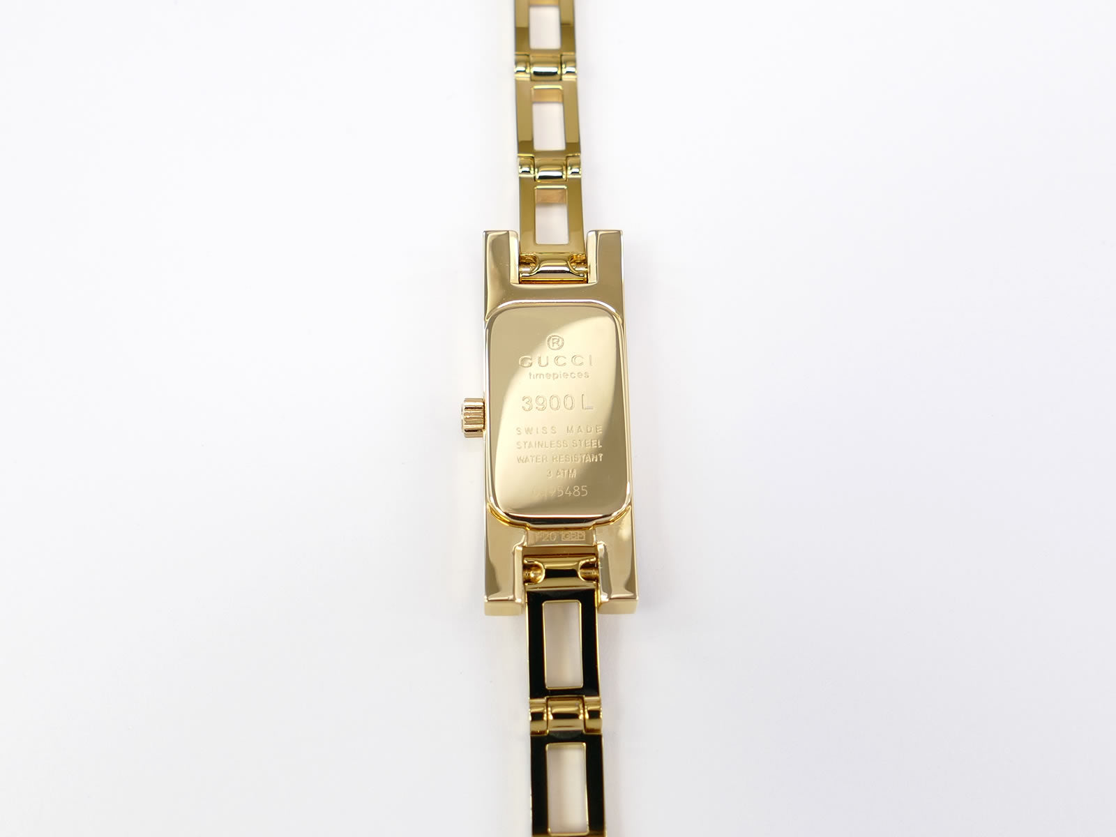 Gucci 3900L 18k Gold Plated case back