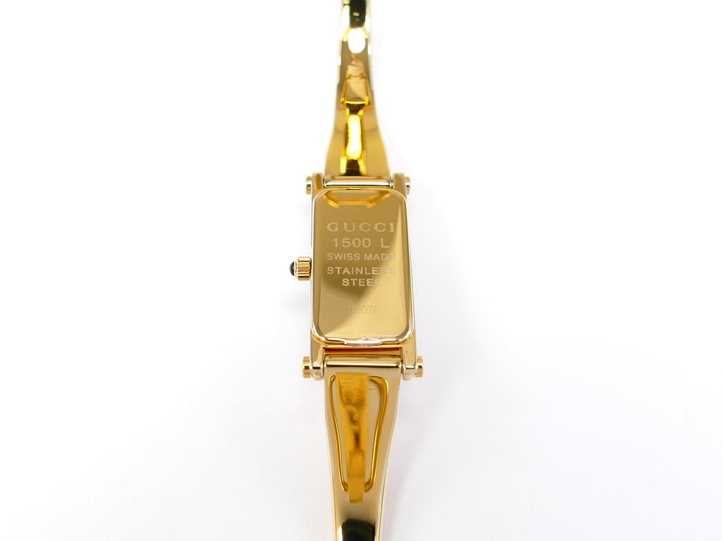 Gucci 1500L 18k  Gold Plated case back