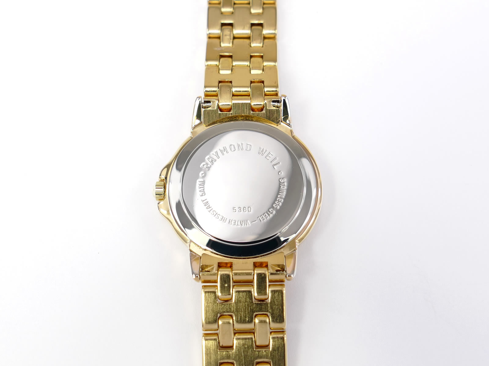 Raymond Weil Tango 5360 stainless steel case back