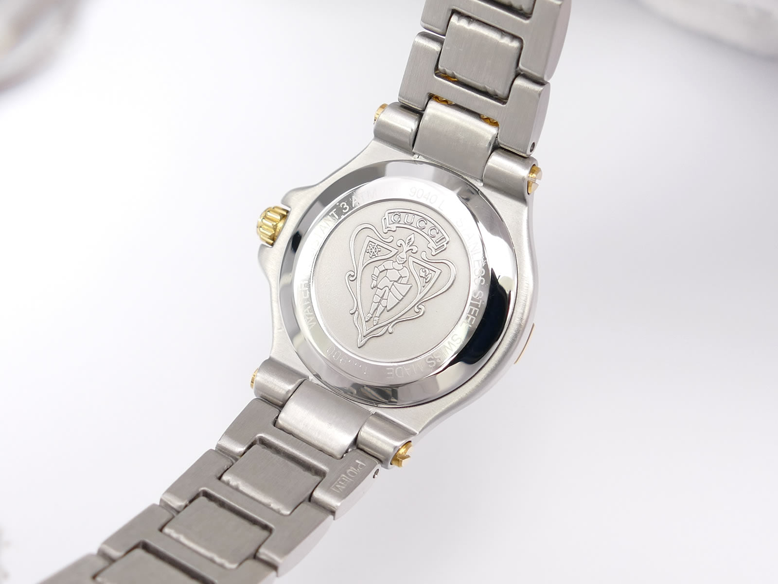 Gucci 9040L Stainless Steel case back
