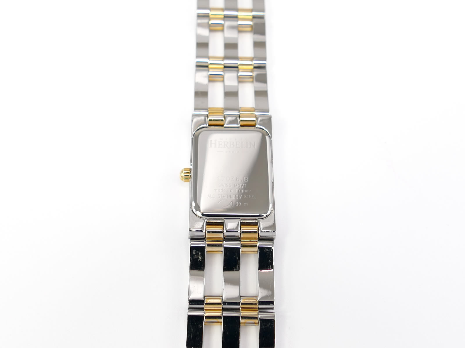 Michel Herbelin Newport Stainless Steel case back