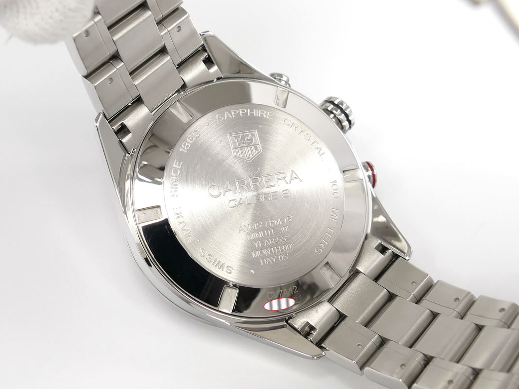 TAG Heuer Carrera Calibre S CV7A12 screw down case back