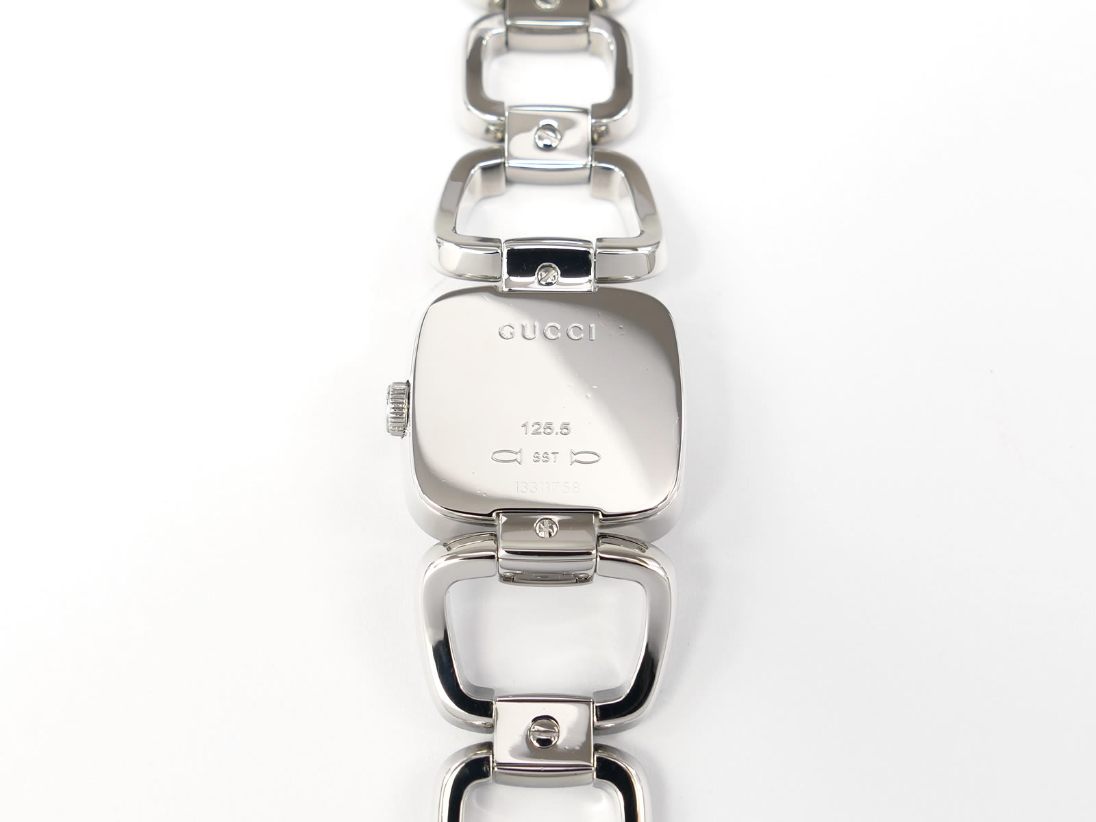 Gucci G 125.5 Stainless Steel case back