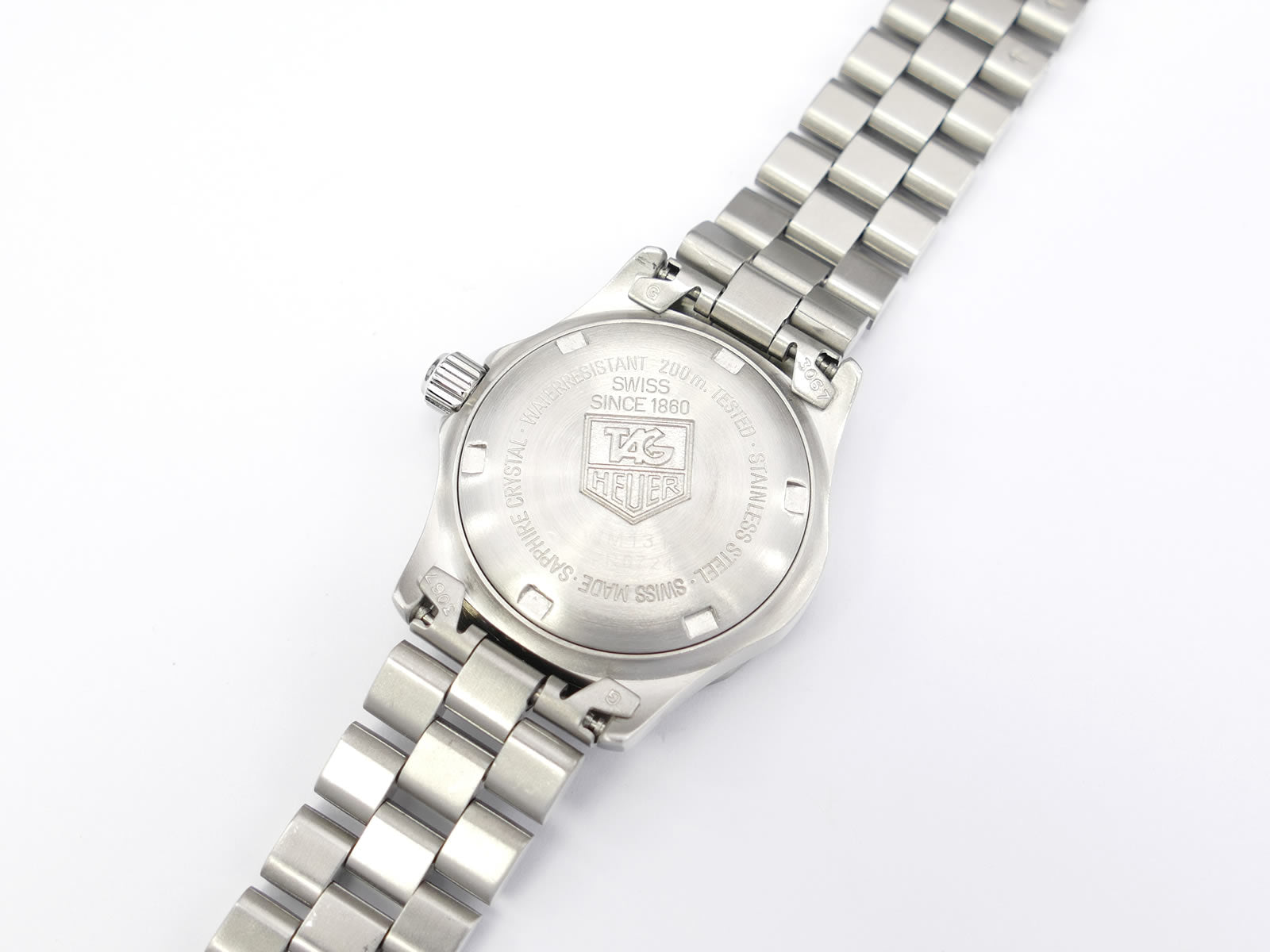 TAG Heuer 2000 Sport WM1311 screw down stainless steel case back