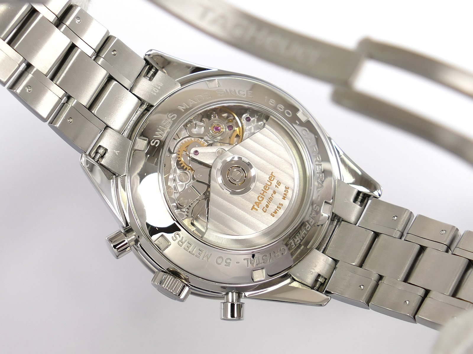 TAG Heuer Carrera CV2013 exhibition calibre 16 case back