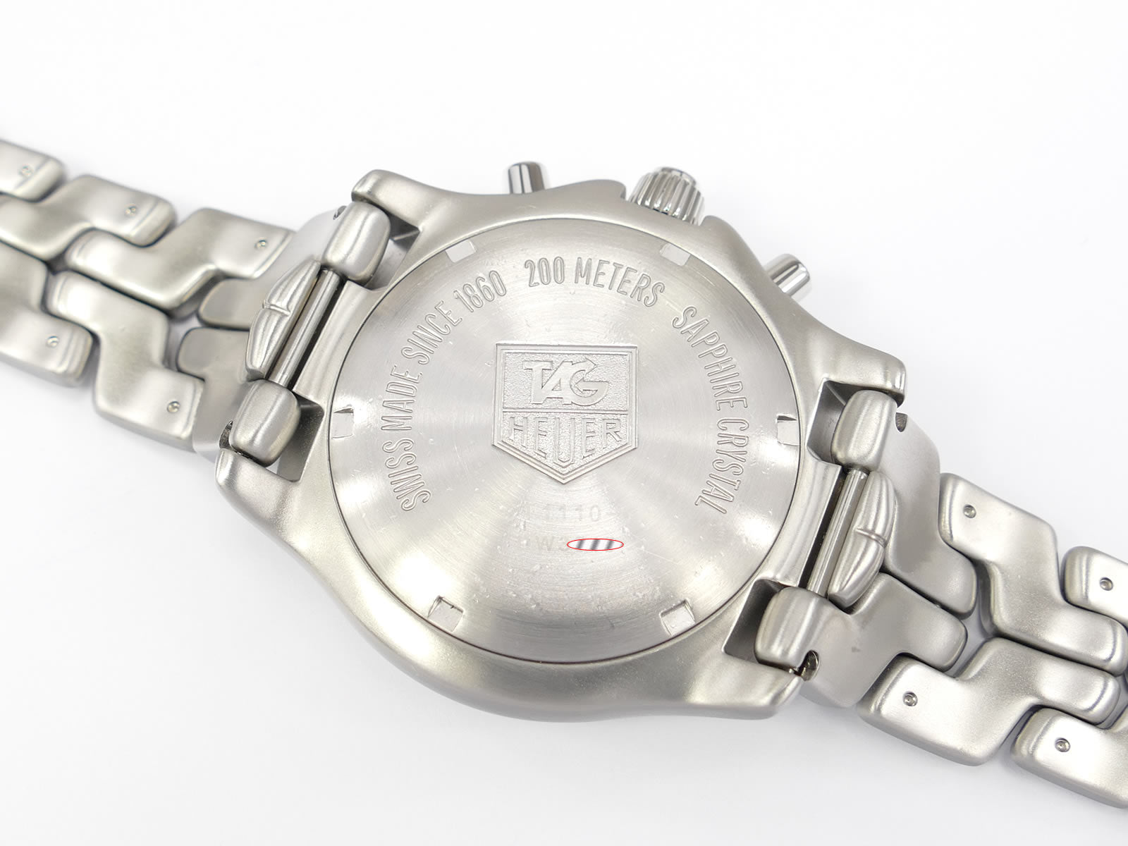 TAG Heuer Link CT1110.BA0550 stainless steel screw down case back