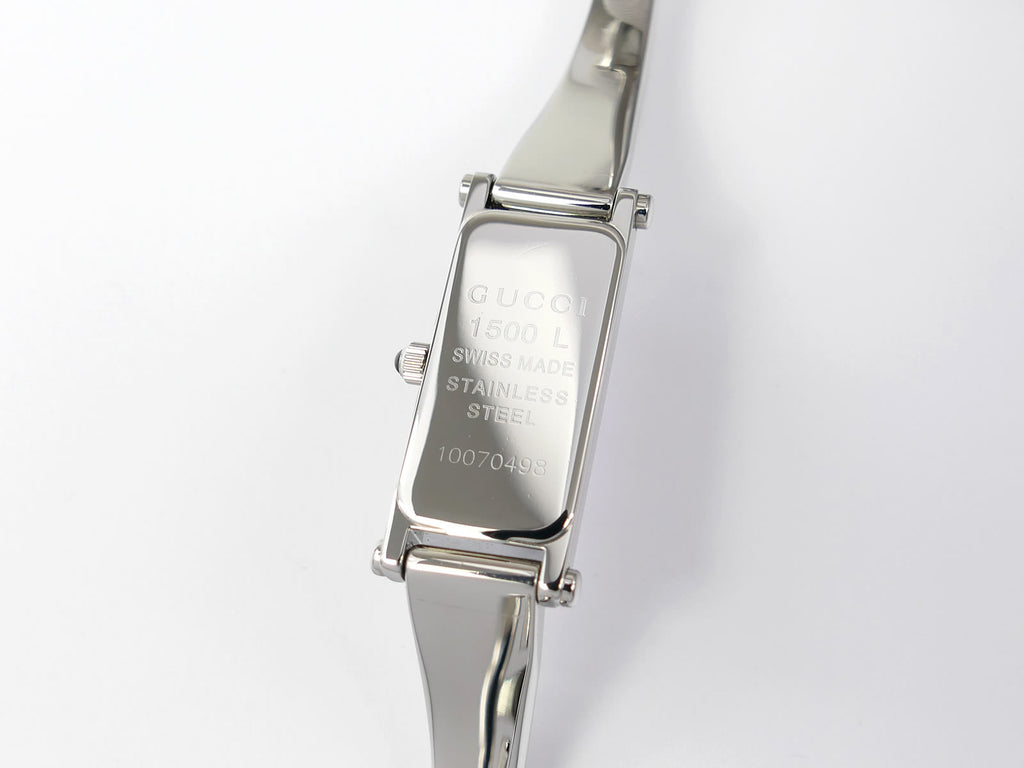 Gucci 1500L Stainless Steel case back