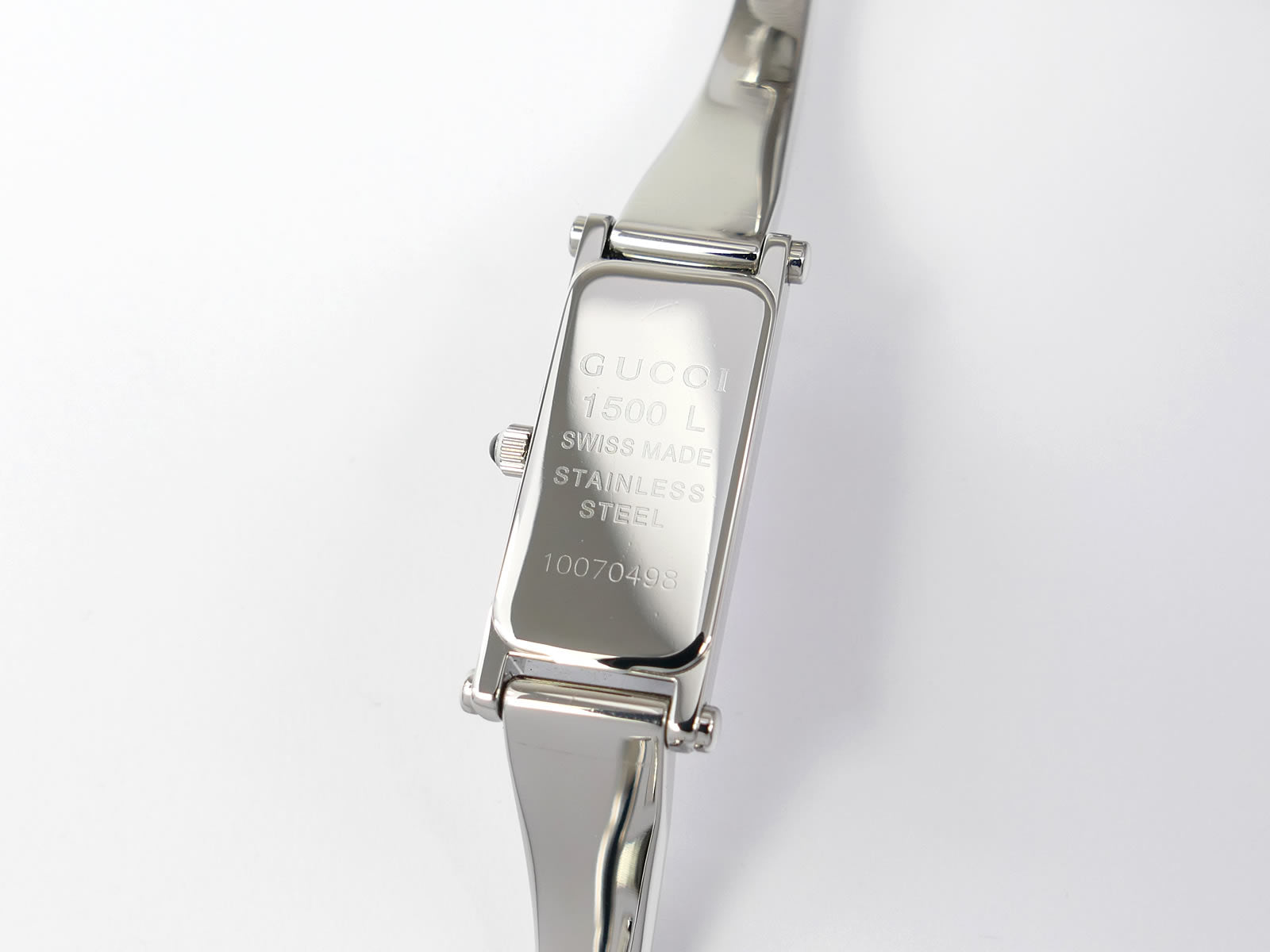 Gucci 1500L Stainless Steel case back