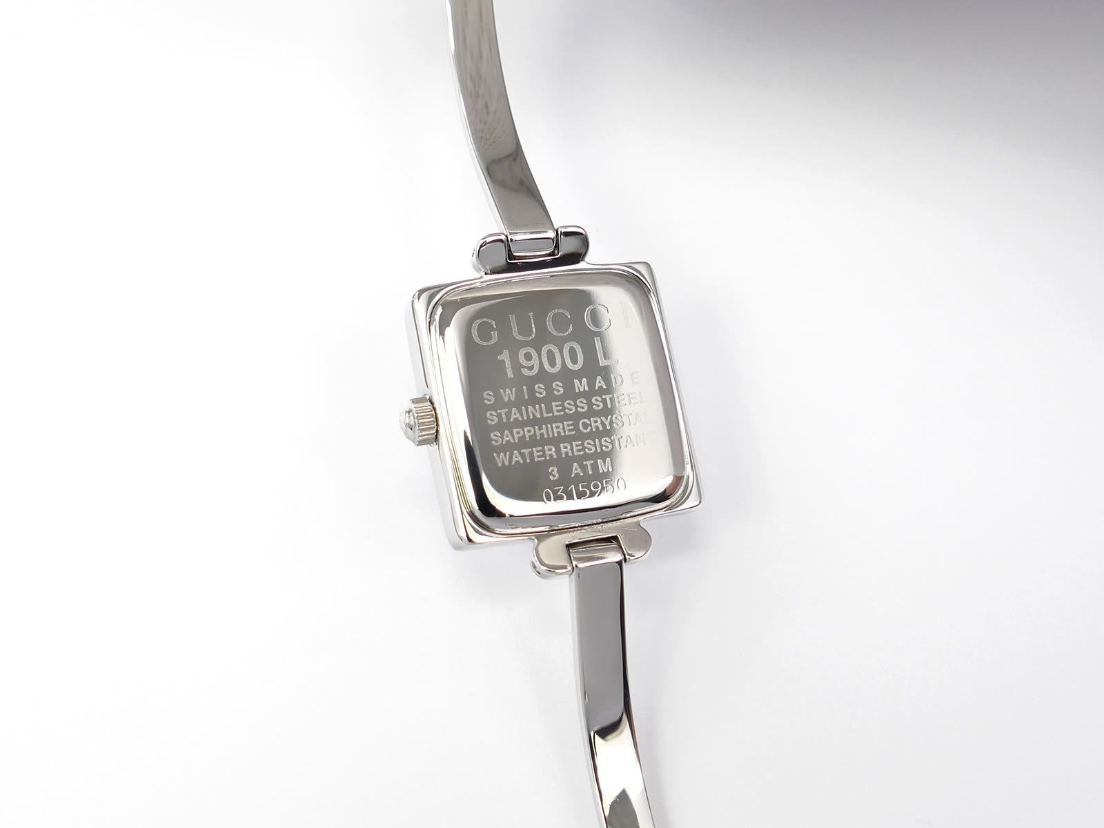 Gucci 1900L Stainless Steel case back