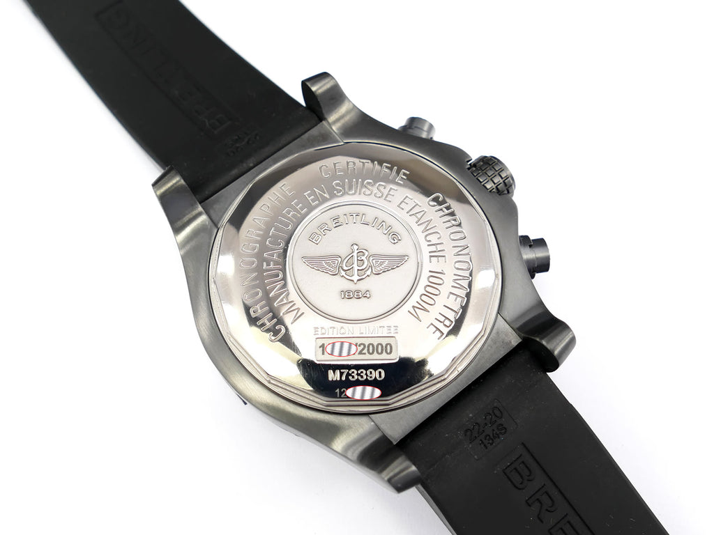 Breitling Avenger LM73390 titanium screw down case back