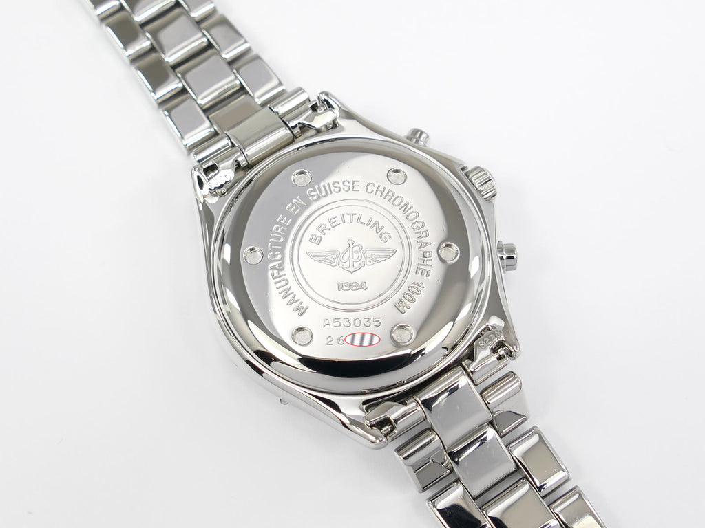 Breitling Colt A53035 Stainless Steel screw down case back