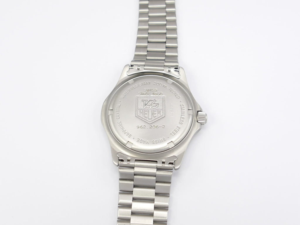 TAG Heuer 2000 962.206-2 screw down stainless steel case back