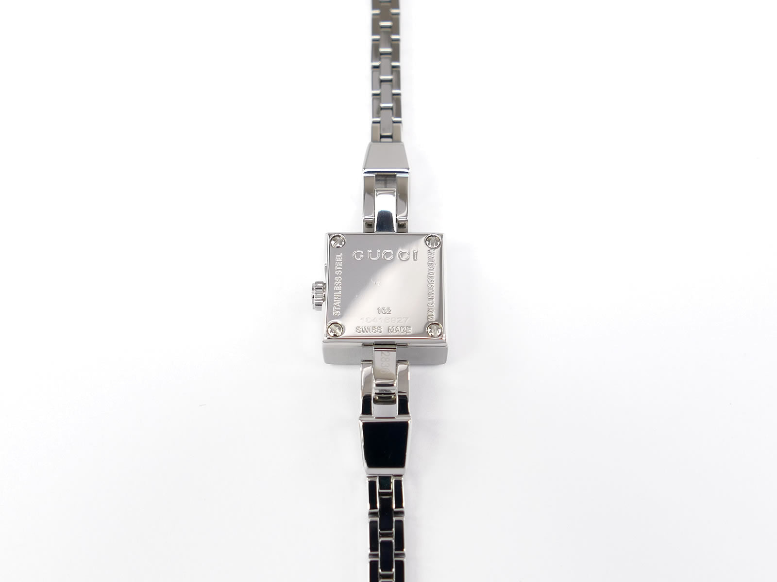 Gucci Mini G 102 Stainless Steel case back