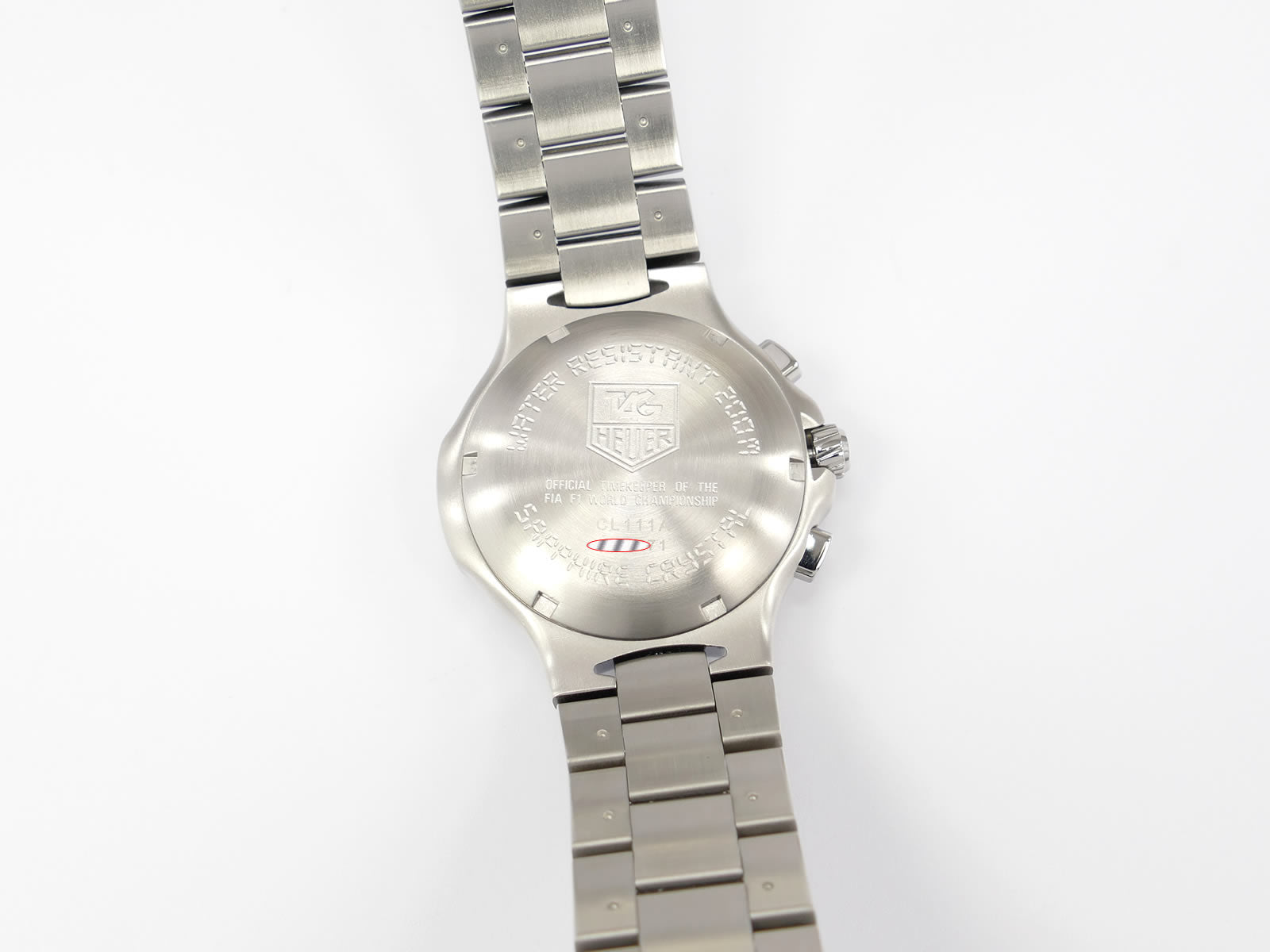 TAG Heuer Kirium F1 CL111A.BA0700 stainless steel screw down case back