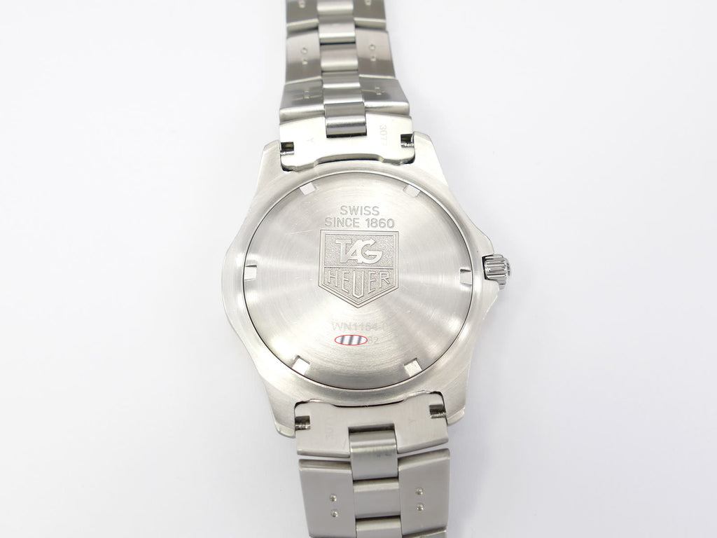 TAG Heuer 2000 Exclusive WN1154 screw down stainless steel case back