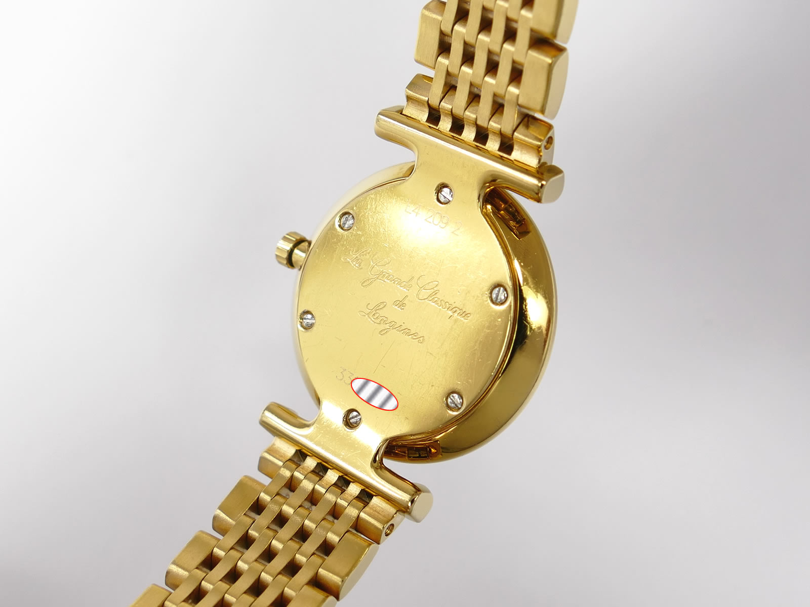 Longines La Grande Classique L4.209.2 Gold PVD case back