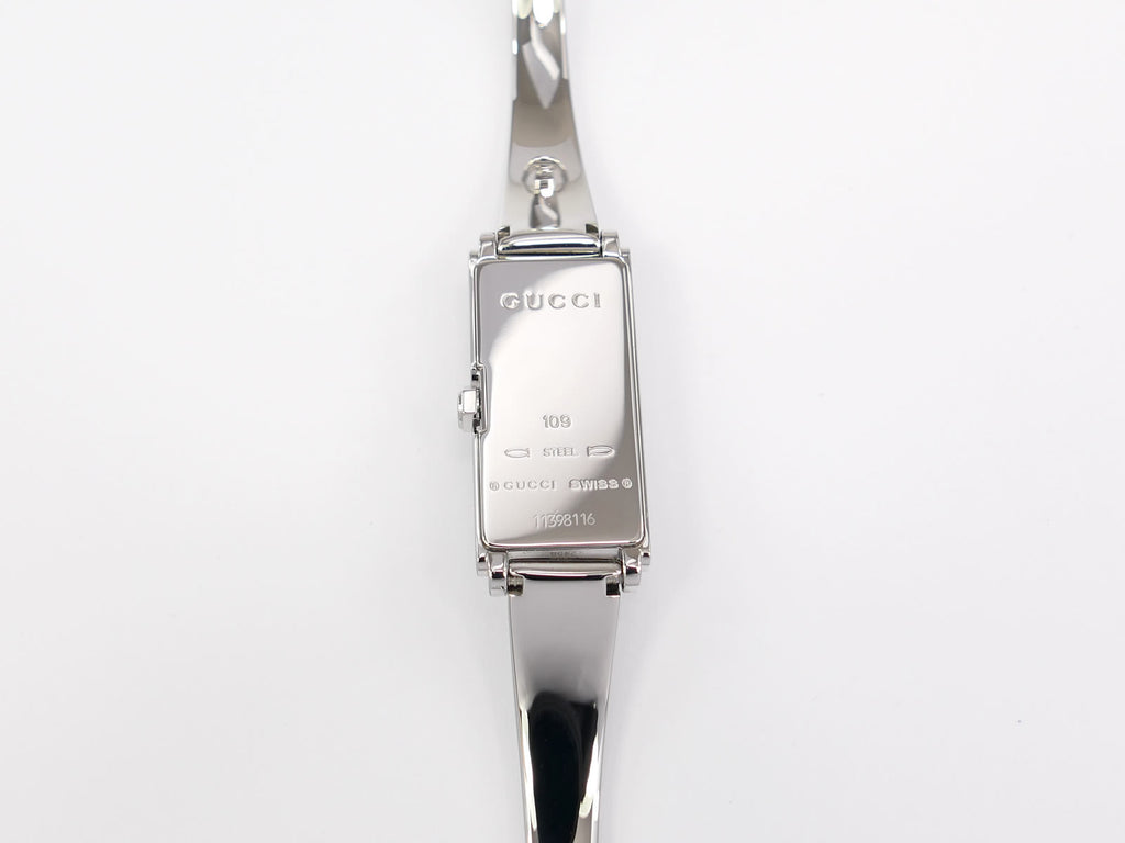 Gucci G-Line 109 Stainless Steel case back