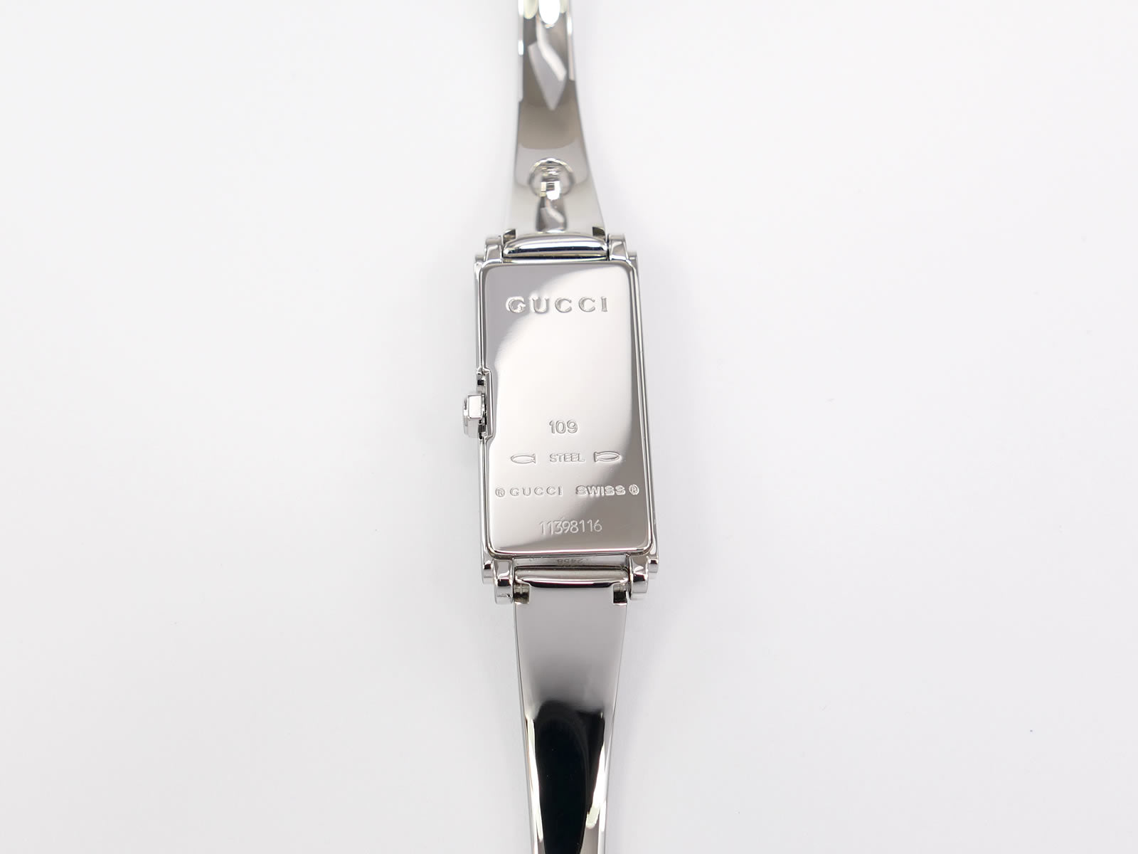 Gucci G-Line 109 Stainless Steel case back