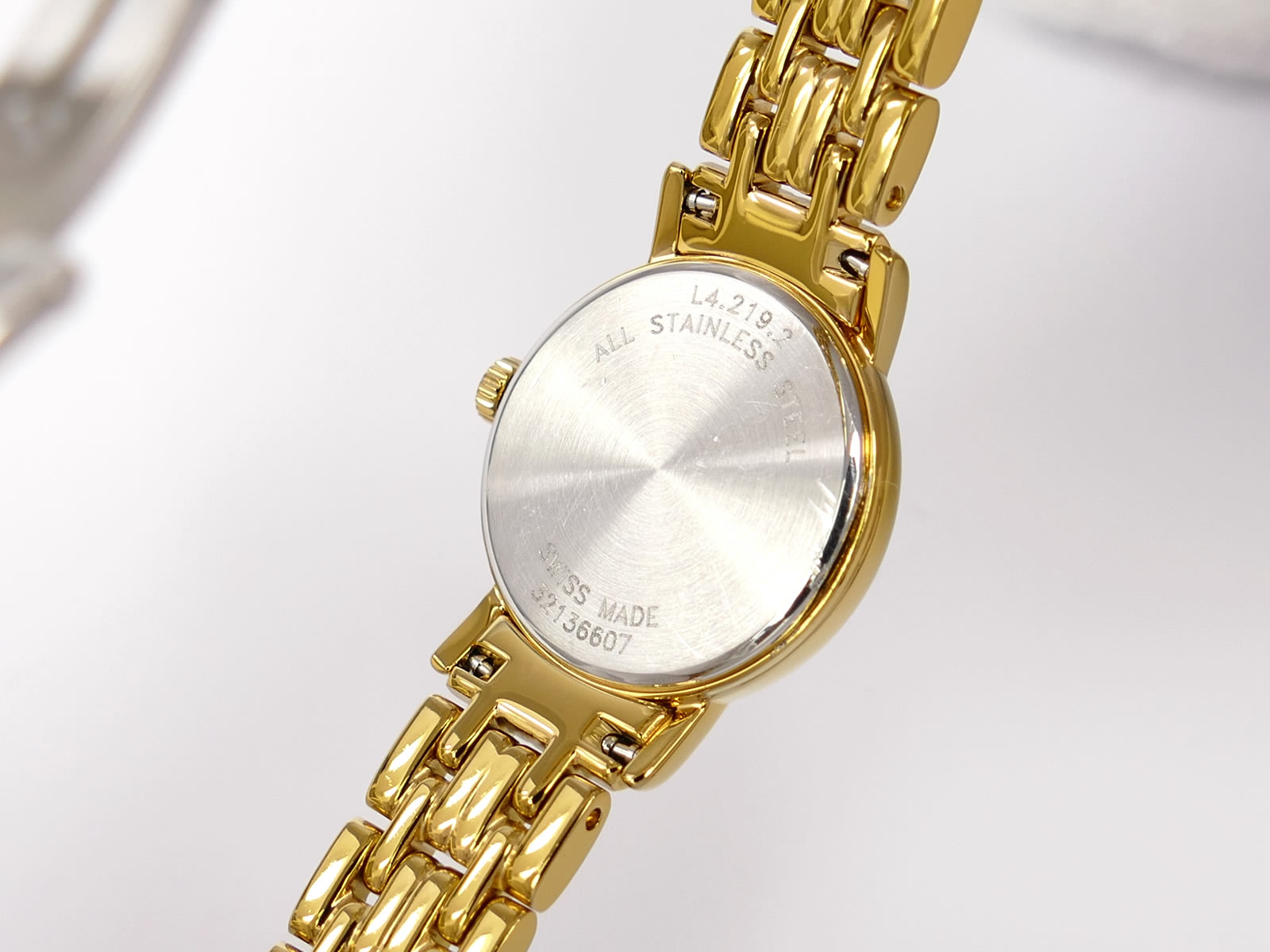 Longines Présence L4.219.2 stainless steel case back