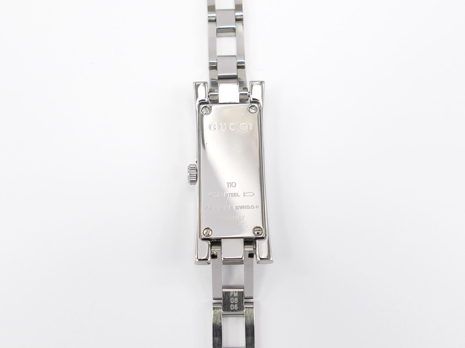 Gucci G-Link 110 Stainless Steel case back