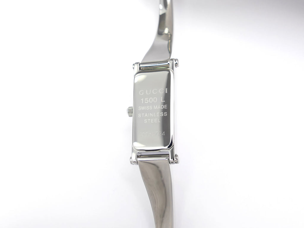 Gucci 1500L Stainless Steel case back