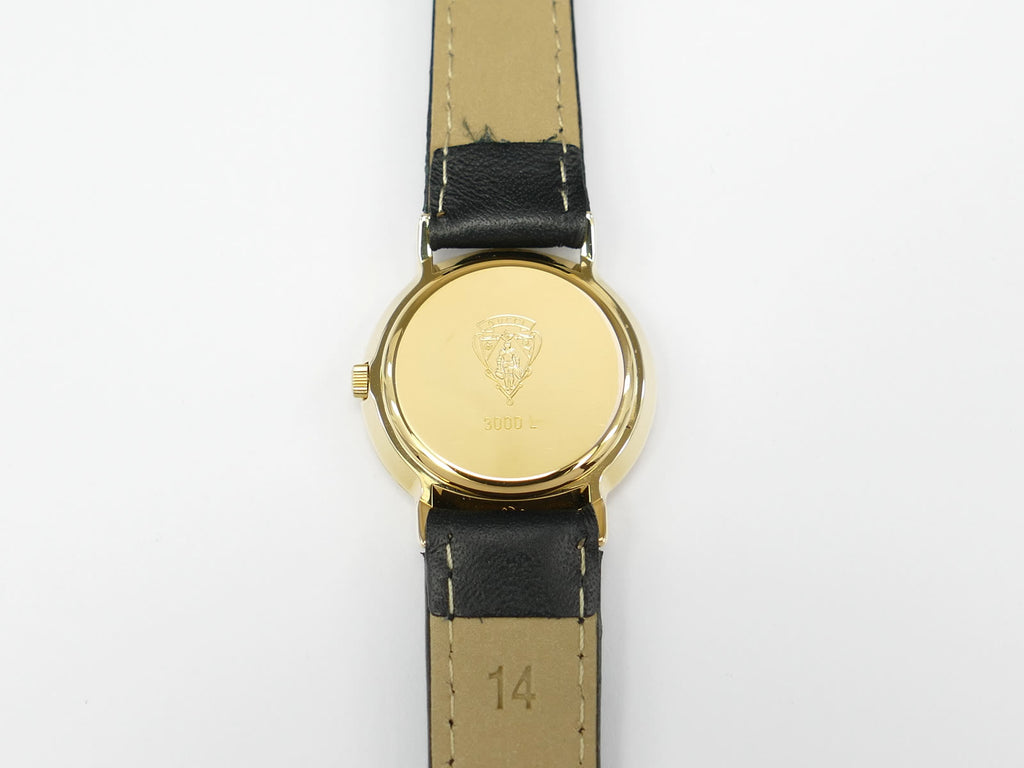 Gucci 3000L 18k Gold Plated case back