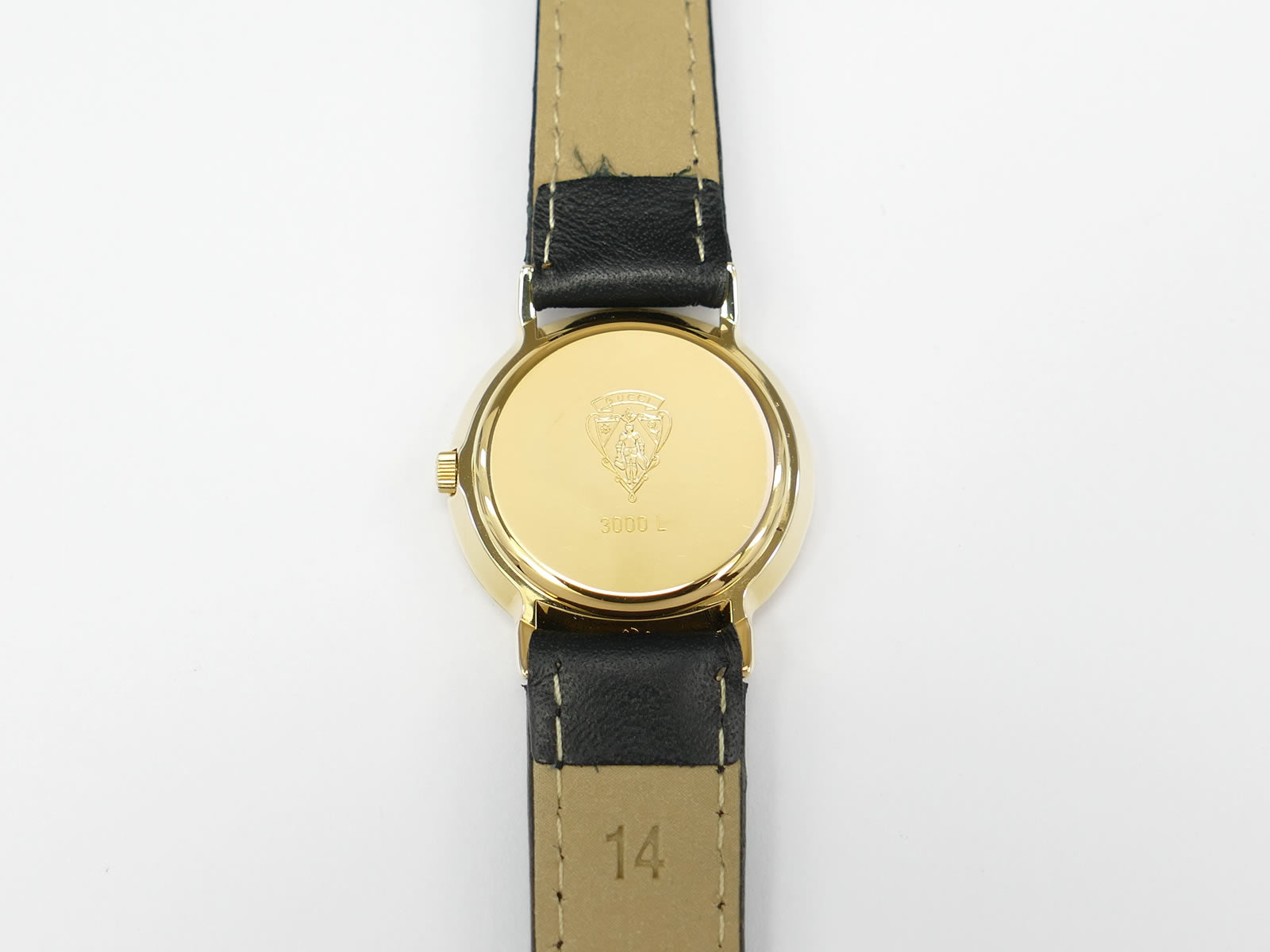 Gucci 3000L 18k Gold Plated case back