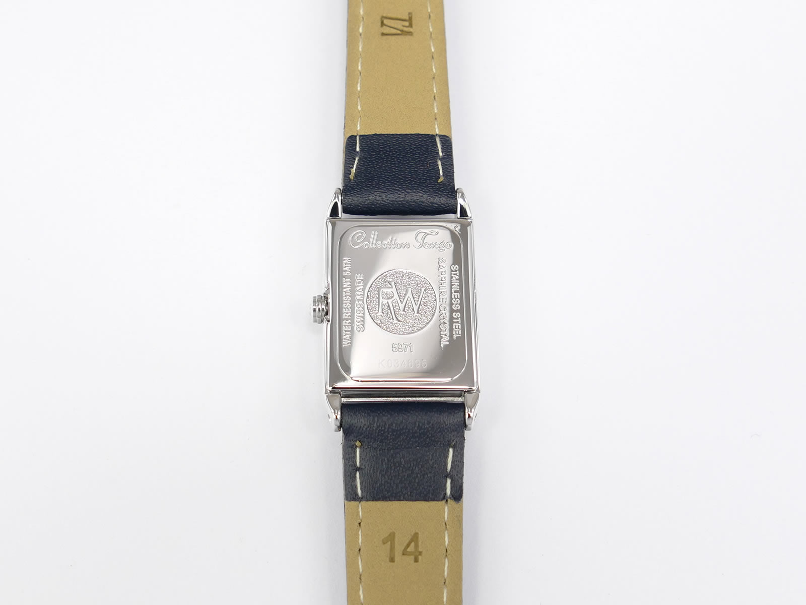 Raymond Weil Tango 5971 stainless steel case back