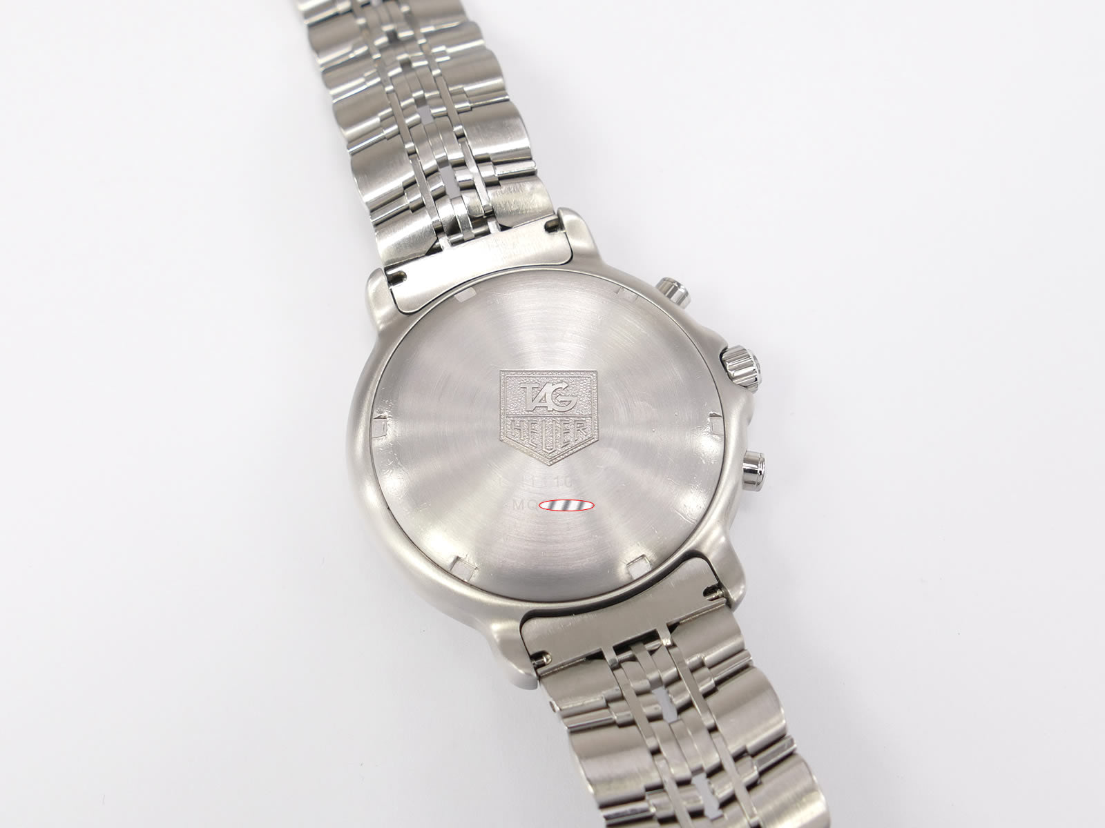 TAG Heuer 6000 Chronograph CH1110-0 stainless steel screw down case back