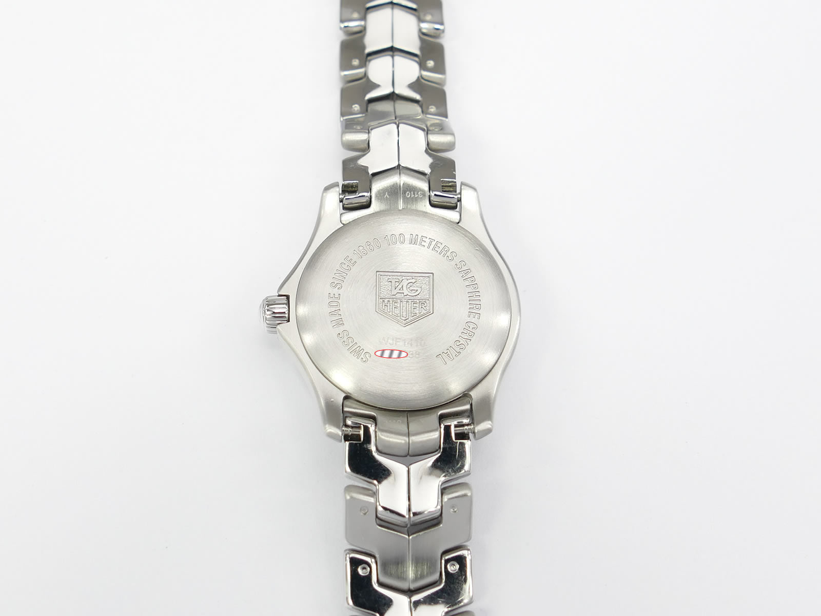 TAG Heuer Link WJF1410 screw down stainless steel case back