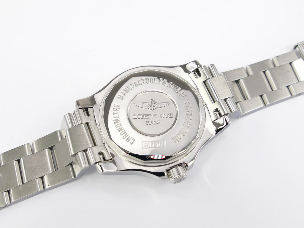 Breitling SuperOcean II stainless steel screw down case back A17312