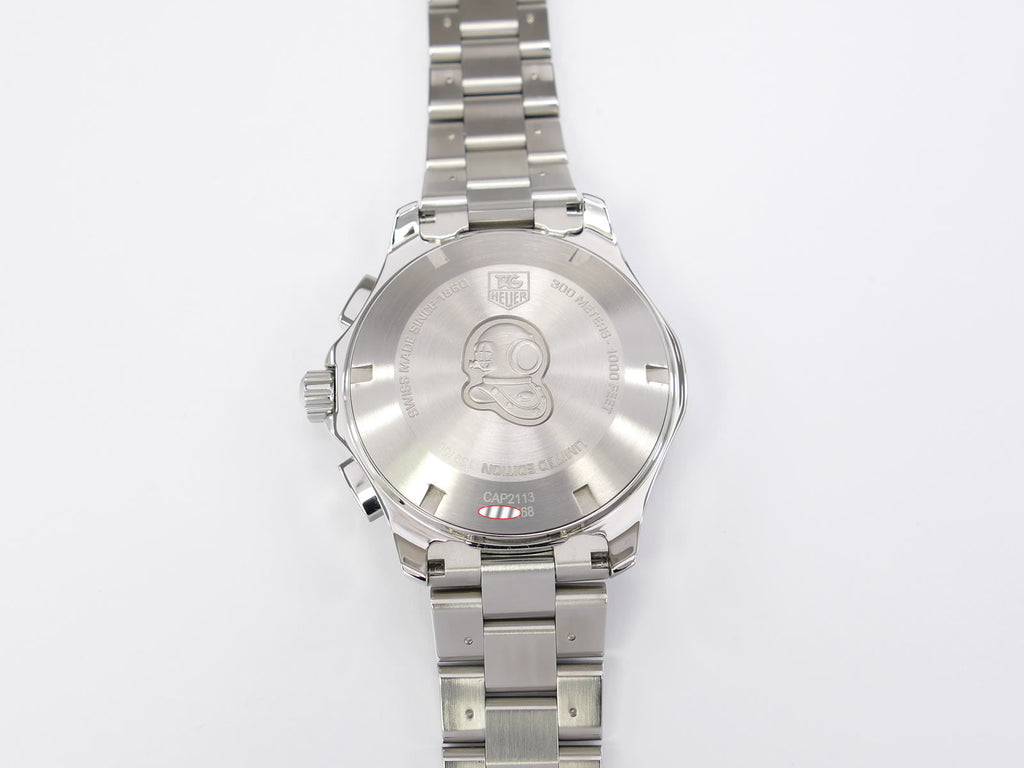 TAG Heuer Aquaracer CAP2113 stainless steel screw down case back
