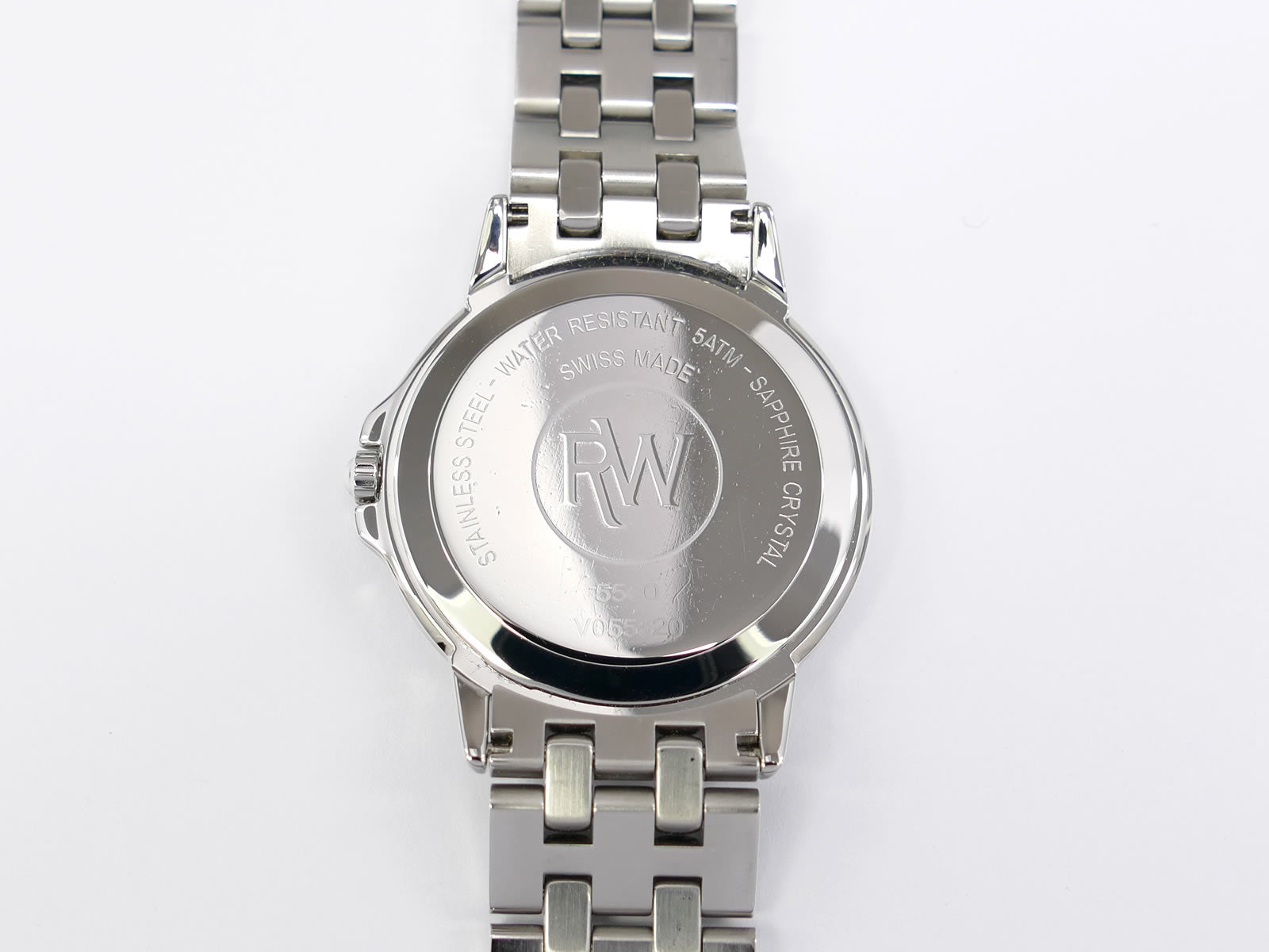 Raymond Weil Tango 5560 stainless steel case back