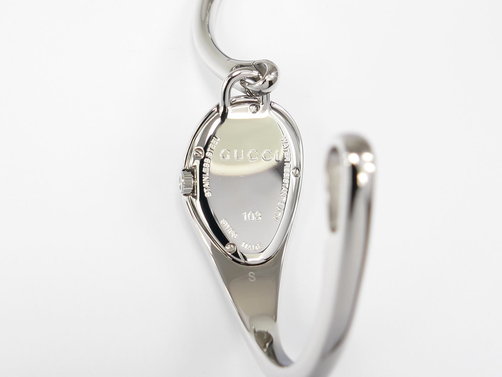 Gucci Horsebit 103 Stainless Steel case back