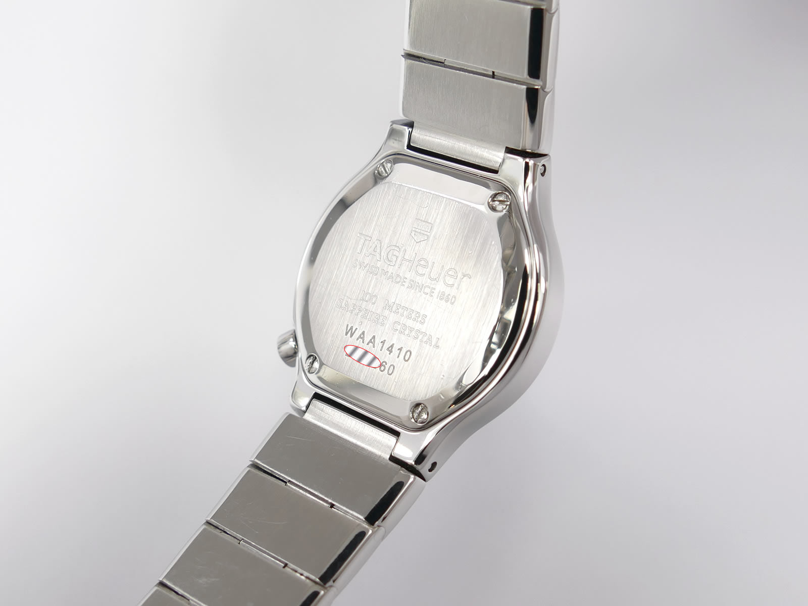 TAG Heuer Alter Ego WAA1410 Stainless Steel case back
