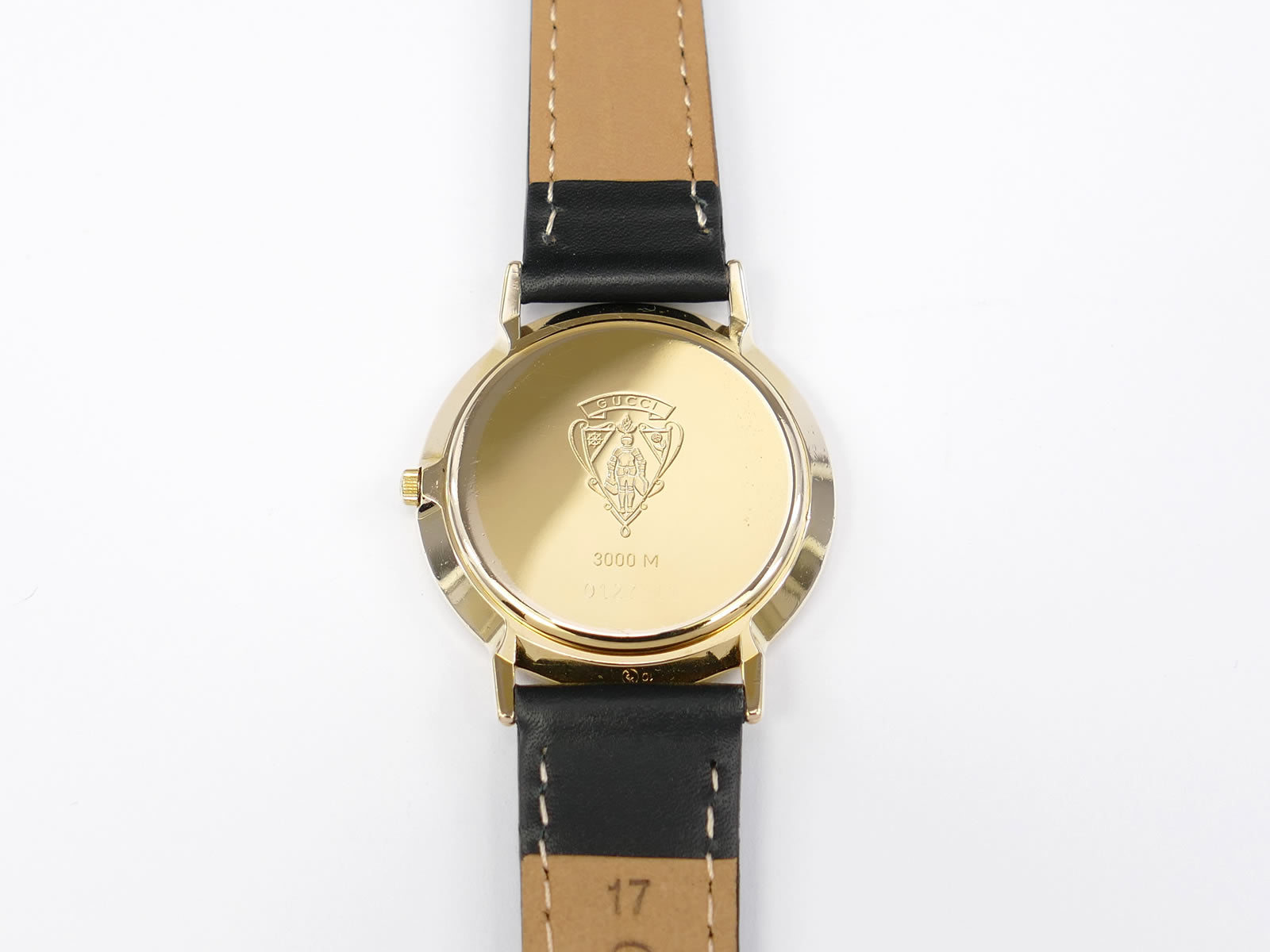 Gucci 3000M 18k Gold Plated case back