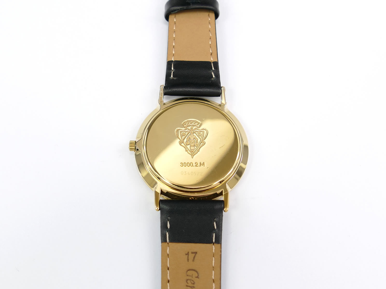 Gucci 3000M 18k Gold Plated case back