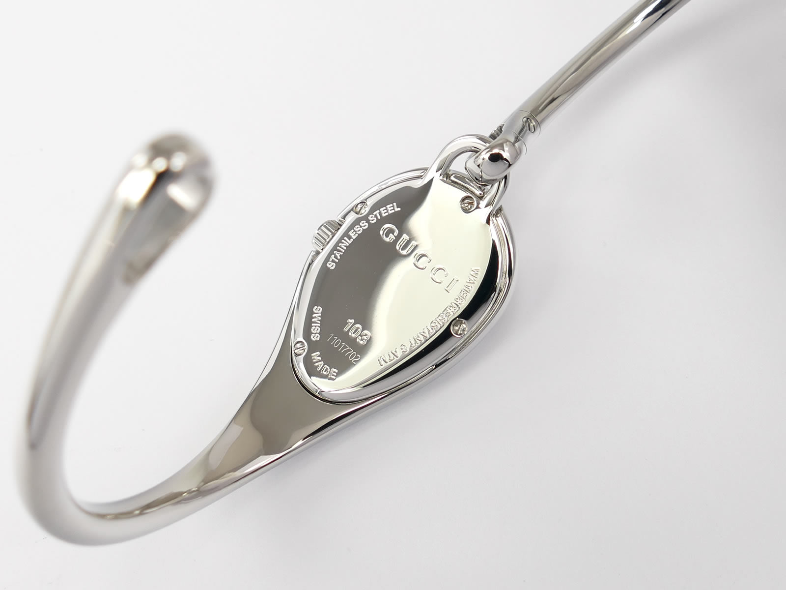 Gucci Horsebit 103 Stainless Steel case back