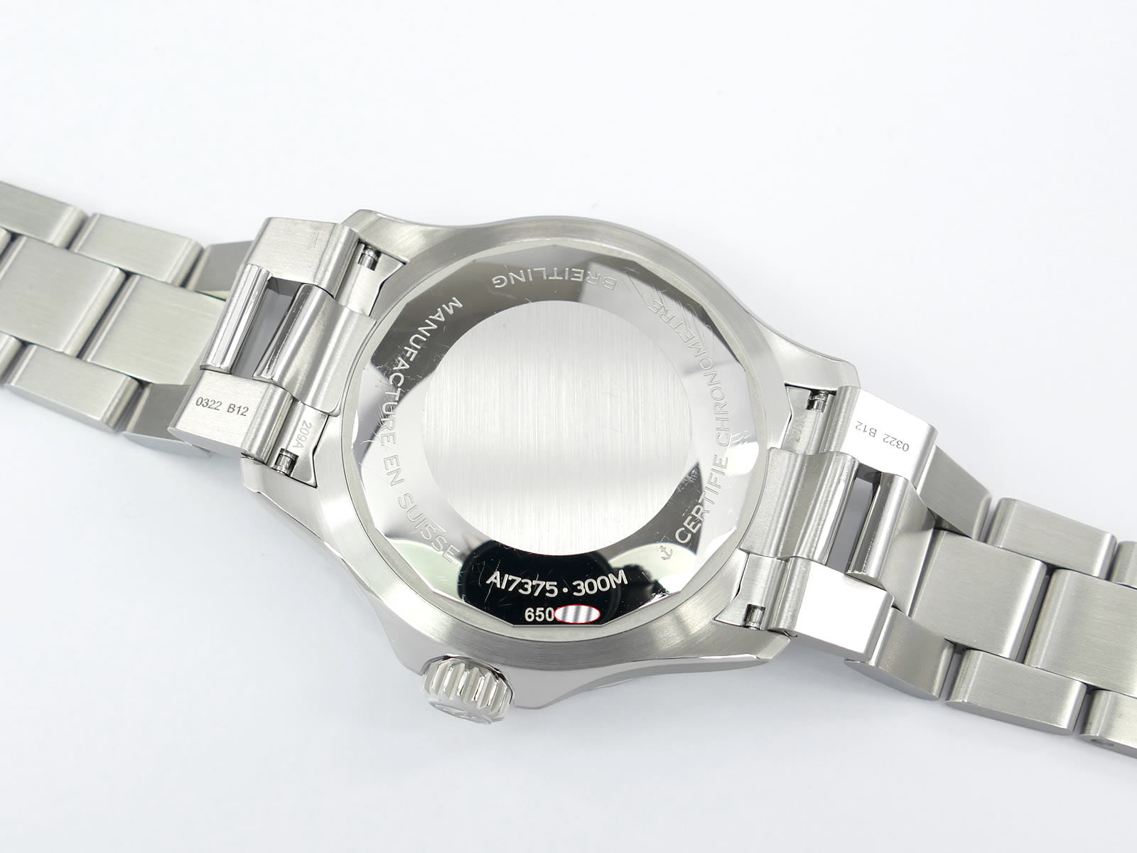 Breitling Superocean III 42 A17375 stainless steel screw down case back